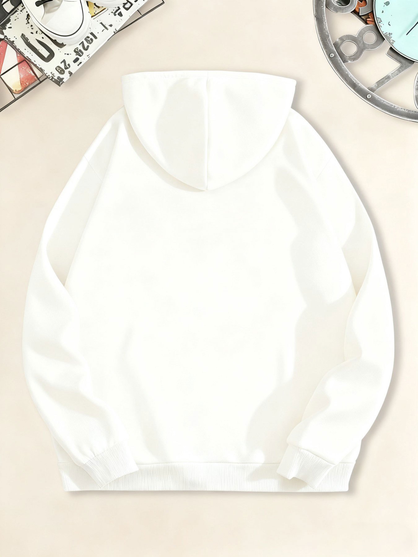 세련된 프린트 패턴과 포켓이 달린 여성용 캐주얼 후드티 - Summer Clothing Drawing 리뷰 및 가격